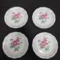 Set of 4 Gibson Housewares Victorian Rose Pattern Bread Plates image number 1