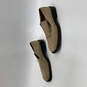 Mens Beige Leather Square Toe Low Top Slip-On Loafer Shoes Size 11 image number 3