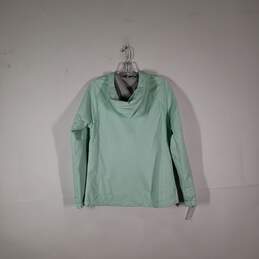 Womens Chest Pocket Long Sleeve Full-Zip Hooded Windbreaker Jacket Size Medium alternative image