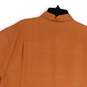 Mens Orange Short Sleeve Regular Fit Collared Button-Up Shirt Size X-Large image number 4