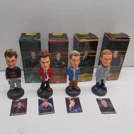 VTG 2001 NSYNC Best Buy Collectible Bobbleheads - Set of 4 image number 1