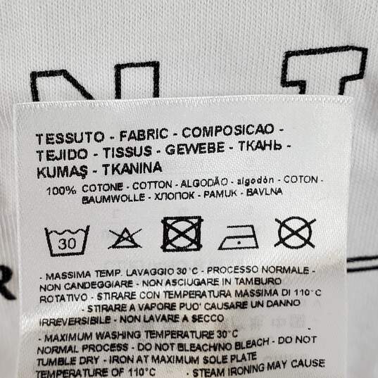 Armani Exchange Men White Logo Print T Shirt L image number 4