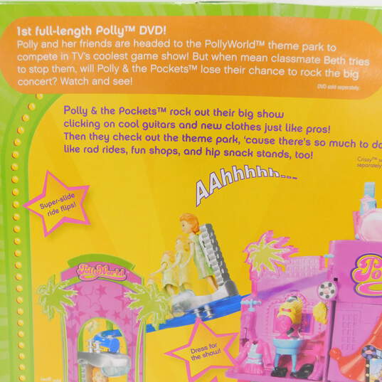 2005 Polly Pocket Pollyworld Rockin' Theme Park Play Set New In Open Box image number 3