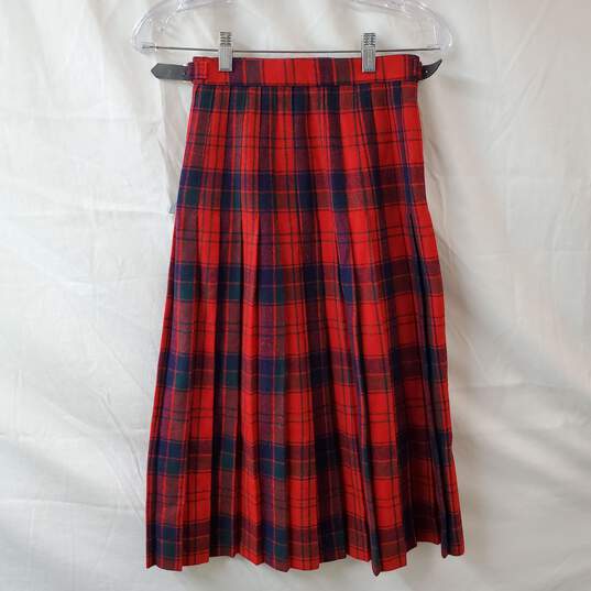 James Dalgliesh Red Plaid Skirt image number 2