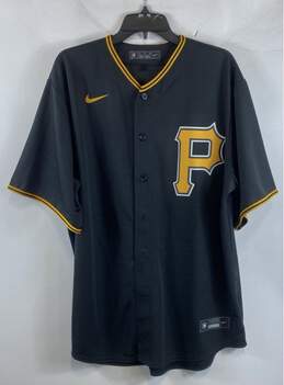 Nike Mens Black Pittsburgh Pirates Short Sleeve Baseball MLB Jersey Size XL