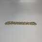 Designer Swarovski Gold-Tone Clear Crystal Cut Stone Link Chain Necklace image number 2