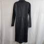Steve Madden McClain Long Sleeve Black Faux Leather Midi Shirtdress Size 4 image number 2