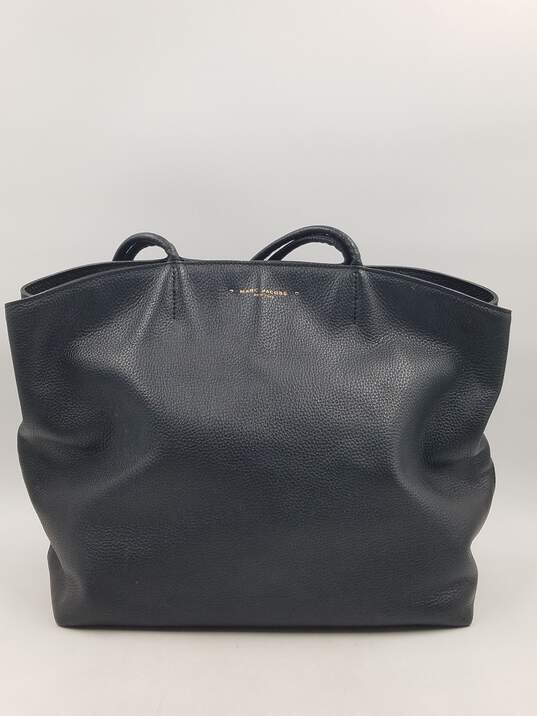 Authentic Marc Jacobs Black Leather Shopper Tote image number 1