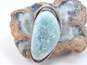 Eilat Sterling Silver River Stone Statement Ring 9.2g image number 1