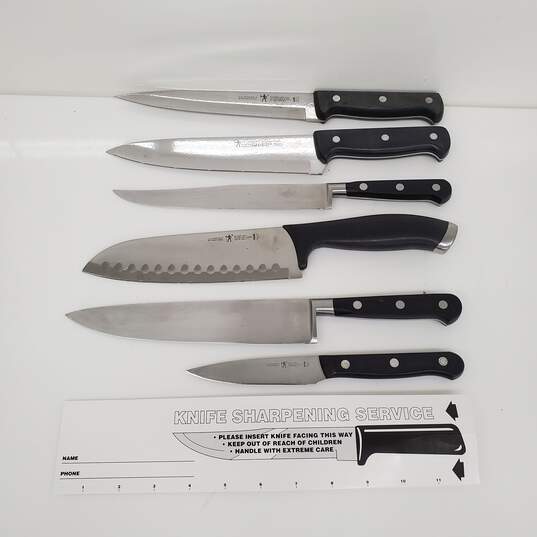 J.A. Henckels International Stainless Kitchen Knife Lot of 6 image number 2