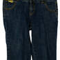 Womens Blue Denim Medium Wash Stretch Pockets Cropped Capri Jeans Size 4 image number 3