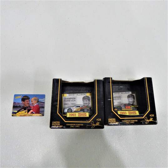 Lot of 2 Davey Allison #28 Champion Forever 1993 Racing Champions Premier Edition 1:64 image number 1