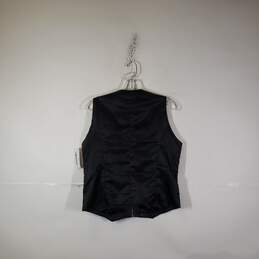 Womens Leather Sleeveless Full Zip Motorcycle Vest Size Medium alternative image