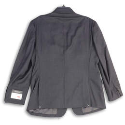 NWT Mens Black Check Notch Lapel Single Breasted Two Button Blazer Size 44R alternative image