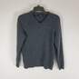 Club Room Women Gray V-Neck Sweater L image number 2