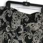 NWT Womens Gray Paisley Ruffle Knee Length Pull-On A-Line Skirt Size X-Large image number 3