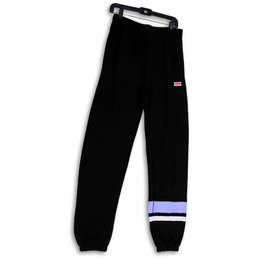 NWT Womens Black Elastic Waist Pull-On Campus Jogger Pants Size S/P