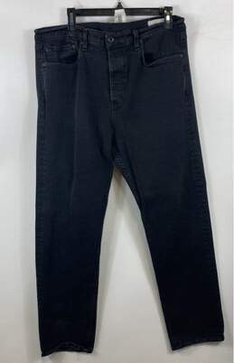 Rag & Bone Black Slim Straight Jeans - Size 38