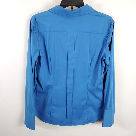 Express Women Blue Dress Shirt L NWT image number 2