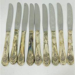 Vintage WM Rogers MFG Co. Jubilee Silver-Plated Dinner Knives Lot alternative image