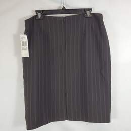 Anne Klein Women Brown Stripe Skirt NWT sz 14 alternative image