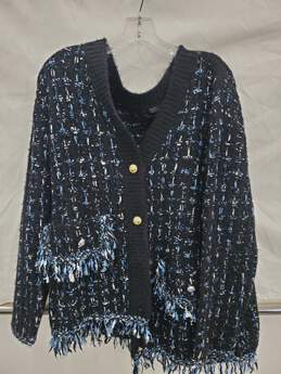 Women By Anthropologie Long Sleeve Cardigan Sweater Size-XL Used