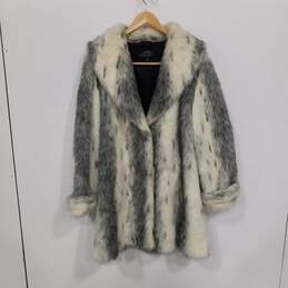 Montana Co Multicolor Faux Fur Coat Women's Size L