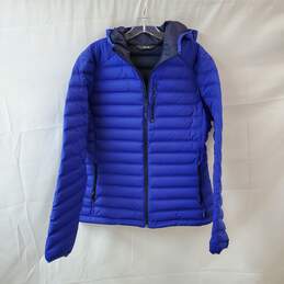 Mountain Hard Wear Bright Blue Hooded Puffer Jacket