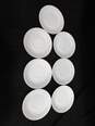 Bundle of 7 Wedgwood Bone China Plates w/ 4 Matching Tea Cups, Cream and Sugar Dish image number 7