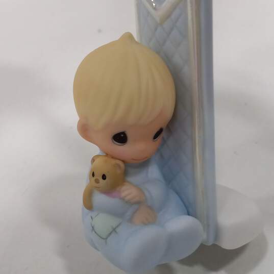 Precious Memories Baby Boy Cross Figurine w/ Locket image number 4