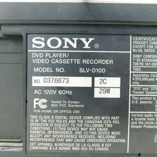 Sony SLV-D100 Combo DVD VHS VCR Player Recorder image number 3
