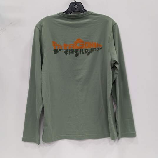 Patagonia Women's Sage Green Long Sleeve Shirt Size XS image number 2