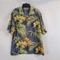 Tommy Bahama Men Blue Tropical Floral Shirt L image number 1