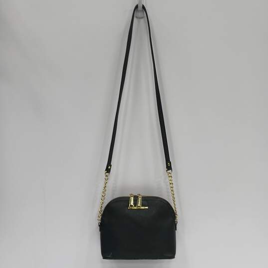 Steve Madden Black Crossbody Bag with Gold Chain Strap image number 1