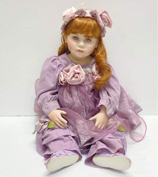 Thelma Resch 26" Tall Limited Edition Signed Decorative Porcelain Designer Doll image number 1