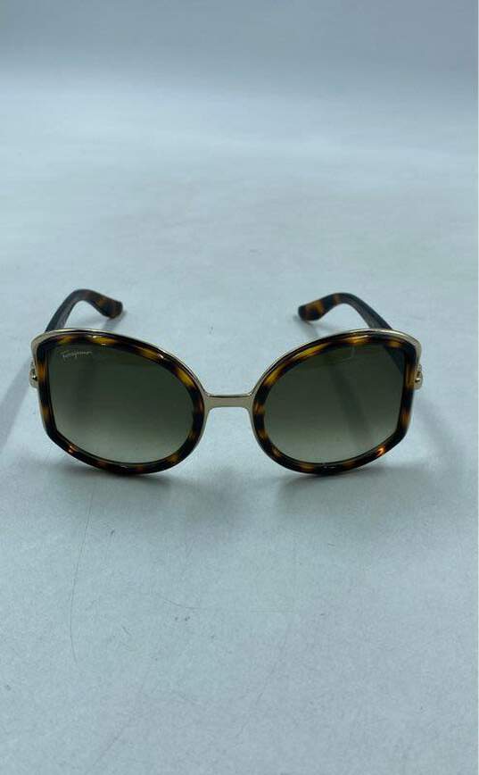 Salvatore Ferragamo Brown Sunglasses - Size One Size image number 2