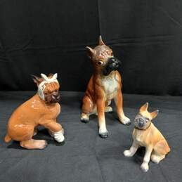 Bundle of 7 Assorted Ceramic Dog Figurines alternative image