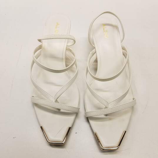 Aldo Women Strappy Heels White Size 8.5 image number 5