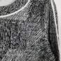 Womens Abstract Round Neck Long Sleeve Pullover Blouse Top Size Medium image number 3