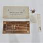 Vintage Drueke & Sons Four Track Cribbage Walnut Board Game No. 1962 IOB w/ Pins image number 1