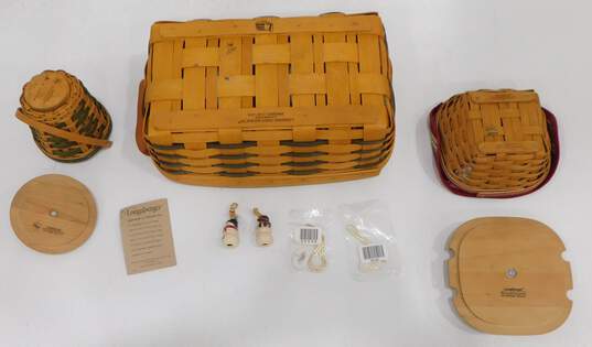 Lot of 3 Vintage Longaberger Baskets image number 3