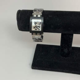 Designer Swatch Swiss Black Square Dial Stainless Steel Analog Wristwatch