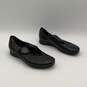 Womens Black Leather Round Toe Hook And Loop Mary Jane Shoes Size 6.5 image number 1