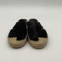 Womens Carlita Black Beige Suede Open Toe Slip-On Espadrille Sandals Size 7 image number 1