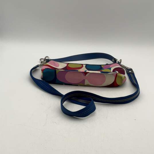 Coach Womens Multicolor Adjustable Detachable Strap Zipper Crossbody Bag Purse image number 3