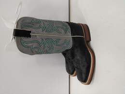 Men's Square Toed Ostrich Western Boots Sz 8.5 alternative image