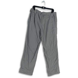 Mens Trout Bum Gray Flat Front Fishing Quick Dry Chino Pants Size L alternative image