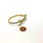 Designer Kate Spade Gold-Tone Enamel Skinny Mini Bow Hinged Bangle Bracelet image number 3