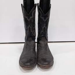 Men's Sanders Leather Cowboy Boots Sz 10.5D alternative image