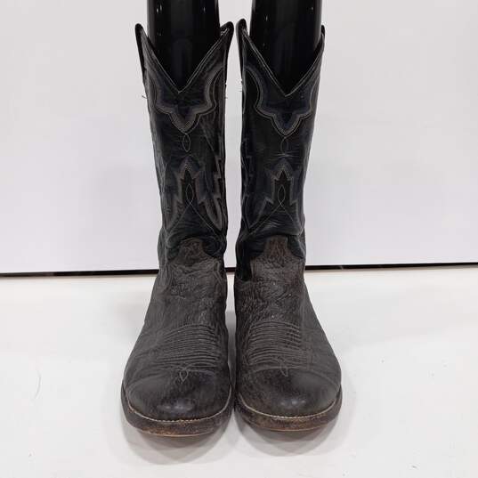 Men's Sanders Leather Cowboy Boots Sz 10.5D image number 2